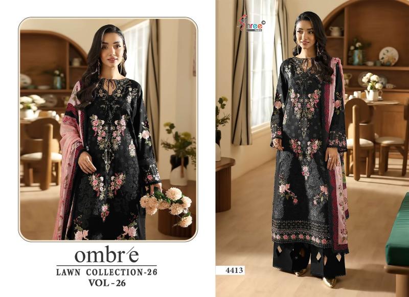 Shree fab ombre lawn vol-26 pakistani wholesale salwar kameez in karachi